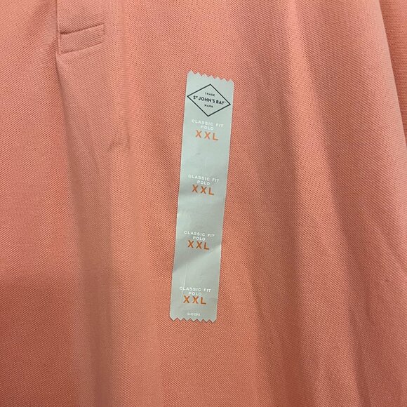 St. John's Bay Premium stretch Mens classic Fit short sleeve polo shirt, SZ XXL - Picture 2 of 4